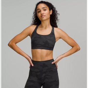 Black Camo lululemon energy bra